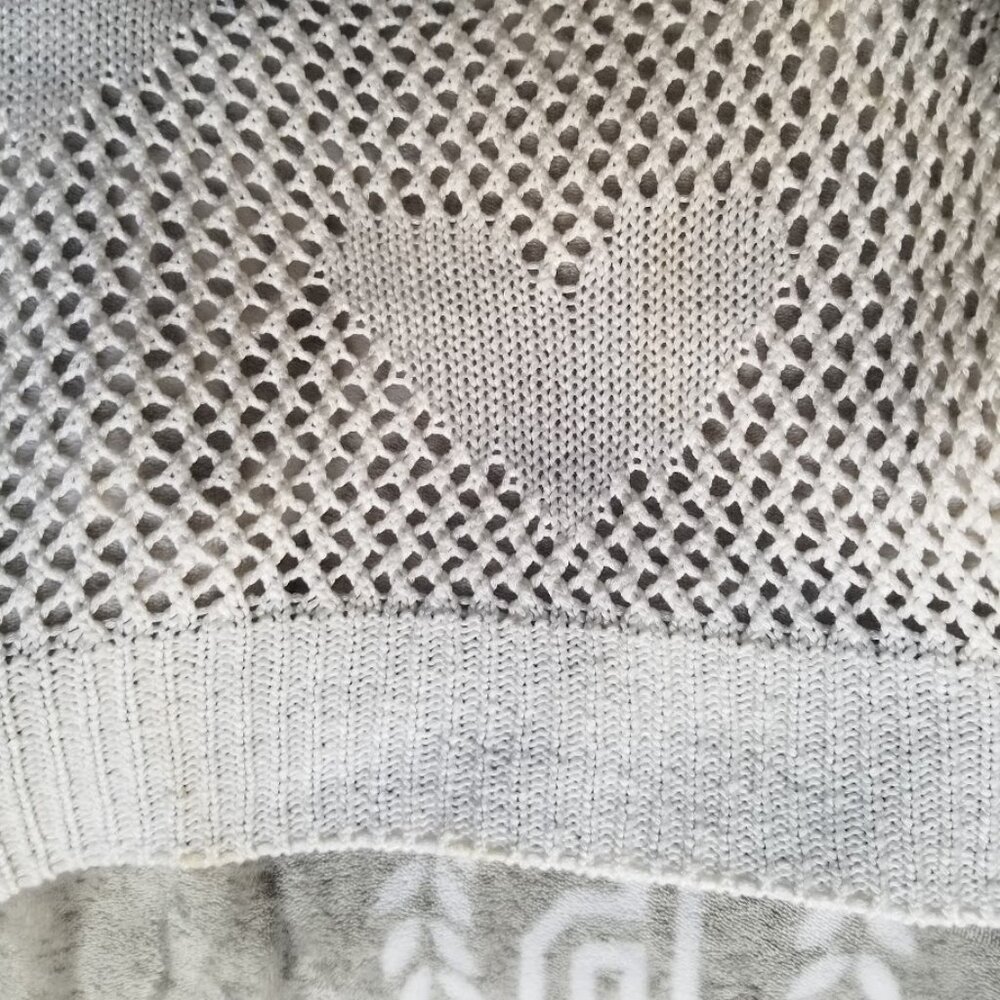 Aeropostale Women's Cardigan X-Small Cream Sweater Heart Fall Winter Open Knit - Picture 6 of 6
